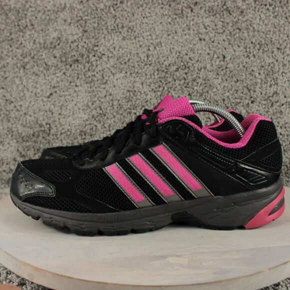 Adidas Running Shoes Womens 11 Black Pink Mesh Athletic Sneakers - Picture 6 of 11